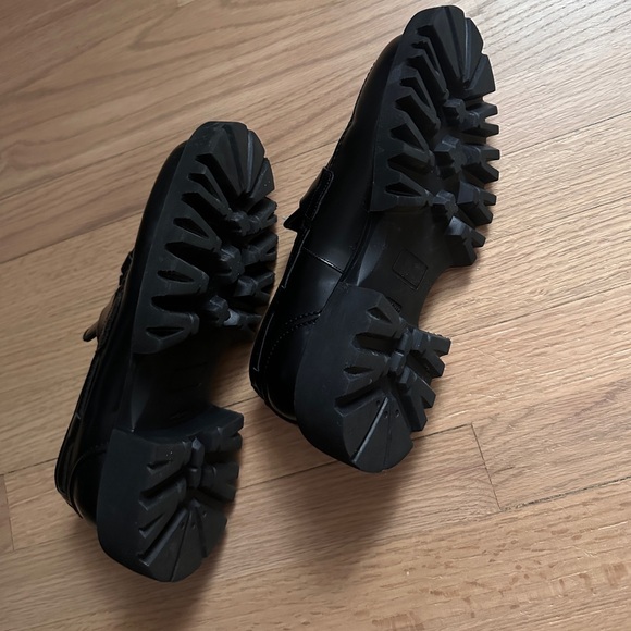 All Saints Black Loafers Size 41 - Picture 5 of 6